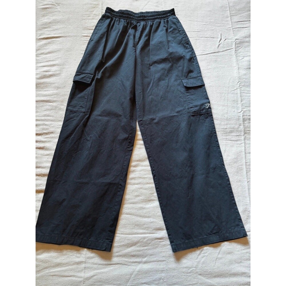 Gymshark Black Cotton Cargo Pants - Picture 2 of 6